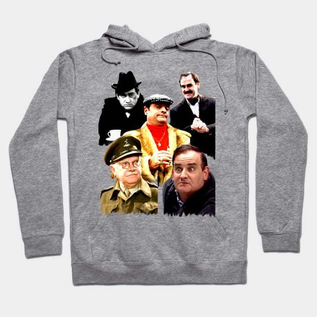 British tv comedy legends Hoodie by Diversions pop culture designs